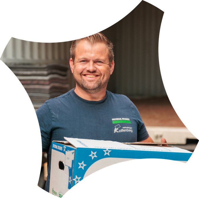 Verhuizer van Kattenberg aan het werk